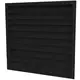 Griglia da muro esterna 600x600 in alluminio con alette fisse - colore misto RAL 9005