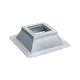 Itho Daalderop rebord de toiture pointure du pied 2 RAL 9010 - DMP 526 ebord de toiture Itho pointure du pied 2 RAL 9010 - DMP 526 base per estrattore tetto isolato misura piede 2 RAL 9010 - DMP 526