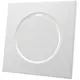 Valvola di alimentazione per ventilazione in metallo quadrato Ø 125 mm bianca con morsetti a molla - DVSQ-P125