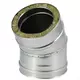 Tubo DP diametro 80 mm (80/130) curva 30° I316L/I304 (D 0,5/0,6)