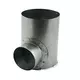 Raccordo a T zincato Ø125 mm - Ø80 mm