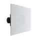 Diffusore a soffitto regolabile perforato per alimentazione 594x594 - plenum isolato con collegamento laterale Ø 125 mm