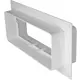 Flangia di collegamento rettangolare in plastica 220x90 mm (KFS29)