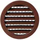 Griglia in alluminio Ø 100 marrone - MRA100B - RAL8016