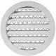 Griglia in alluminio Ø 100 bianca - MRA100W - RAL9016