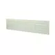 Griglia a fessura rettangolare in metallo 400x100 bianca - MR4010