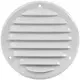 Griglia di aerazione metallica rotonda 125 mm bianca - MR125 - RAL9016