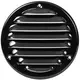 Griglia di aerazione in metallo rotonda 100 mm nera - MR100M - RAL9005