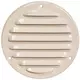 Griglia di aerazione in metallo rotonda 100 mm beige - MR100Y - RAL1015