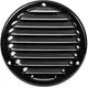Griglia di aerazione in metallo tonda Ø 125 mm nera - MR125M - RAL9005