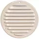 Griglia di aerazione in metallo tonda Ø 125 mm beige - MR125Y - RAL1015