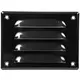 Griglia di aerazione quadrata in metallo 140x105 mm nera - MR14105M - RAL9005