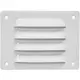 Griglia di aerazione quadrata in metallo 140x105 mm bianca- MR14105