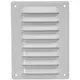 Griglia a fessura rettangolare in metallo 140x190 bianca - MR1419