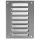 Griglia di aerazione quadrata in metallo 140x190 mm alluminio - MR1419Al