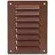 Griglia di aerazione quadrata in metallo 140x190 mm marrone - MR1419B