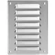 Griglia di aerazione quadrata in metallo 140x190 mm acciaio inox - MR1419i