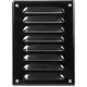 Griglia di aerazione quadrata in metallo 140x190 mm nera - MR1419M - RAL9005
