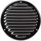 Griglia di aerazione in metallo tonda Ø 160 mm nera - MR160M - RAL9005