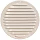 Griglia di aerazione in metallo tonda Ø 160 mm beige - MR160Y - RAL1015