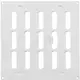 Griglia metallica regolabile 200x200 mm bianca - MR2020R - RAL9016