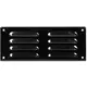 Griglia di aerazione quadrata in metallo 260x105 mm nera - MR26105M - RAL9005