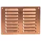 Griglia di aerazione quadrata in metallo 260x190 mm rame - MR2619Cu