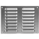 Griglia di aerazione quadrata in metallo 260x190 mm acciaio inox - MR2619i