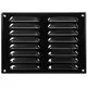Griglia di aerazione quadrata in metallo 260x190 mm nera - MR2619M - RAL9005