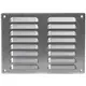 Griglia di aerazione quadrata in metallo 260x190 mm zinco - MR2619Zn