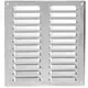 Griglia di aerazione quadrata in metallo 260x280 mm alluminio - MR2628Al