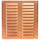 Griglia di aerazione quadrata in metallo 260x280 mm rame - MR2628Cu