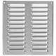 Griglia di aerazione quadrata in metallo 260x280 mm acciaio inox - MR2628i