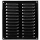 Griglia di aerazione quadrata in metallo 260x280 mm nera - MR2628M - RAL9005