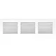 Griglia a fessura rettangolare in metallo 300x100 bianca - MR3010