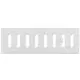 Griglia regolabile a fessura rettangolare in metallo 300x100 bianca - MR3010R - RAL9016