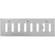 Griglia metallica regolabile 300x100 mm zincata - MR3010RZn