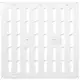 Griglia metallica regolabile 300x300 mm bianca - MR3030R - RAL9016