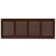 Griglia metallica 400x150 mm marrone - MR4015B