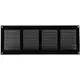 Griglia metallica 400x150 mm nera - MR4015M - RAL9005