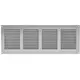 Griglia metallica 400x150 mm grigia - MR4015P