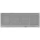 Griglia a fessura rettangolare in metallo 400x100 zincata - MR4010ZN
