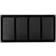 Griglia metallica 400x200 mm nera - MR4020M - RAL9005