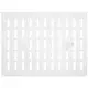 Griglia metallica regolabile 400x300 mm bianca - MR4030R - RAL9016