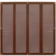 Griglia metallica 400x400 mm marrone - MR4040B