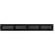 Griglia metallica 400x50 mm nera - MR405M - RAL9005