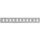 Griglia metallica regolabile 400x50 mm zincata - MR405RZn