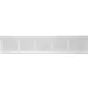 Griglia a fessura rettangolare in metallo 500x100 bianca - MR5010