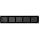 Griglia metallica 500x100 mm nera - MR5010M - RAL9005