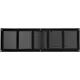 Griglia metallica 500x150 mm nera - MR5015M - RAL9005